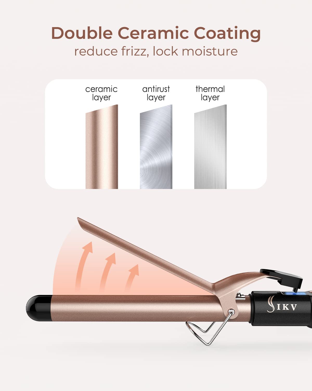 IKV 360-degree swivel cord enables easy movement during use.
