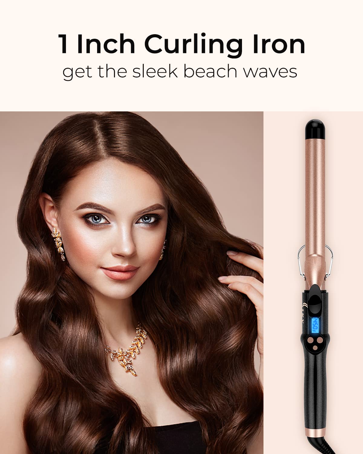 IKV ceramic tourmaline coating close-up shows smoothing and frizz reduction.