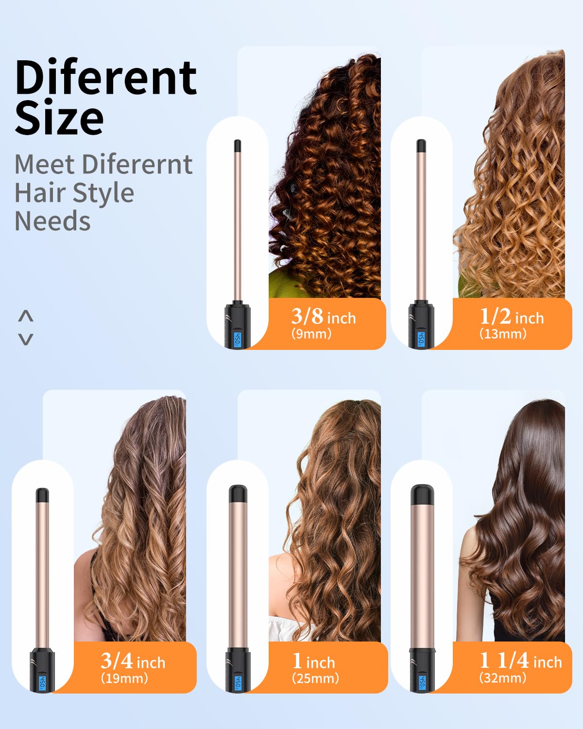 IKV dual-voltage curling iron designed for worldwide travel and versatile use.