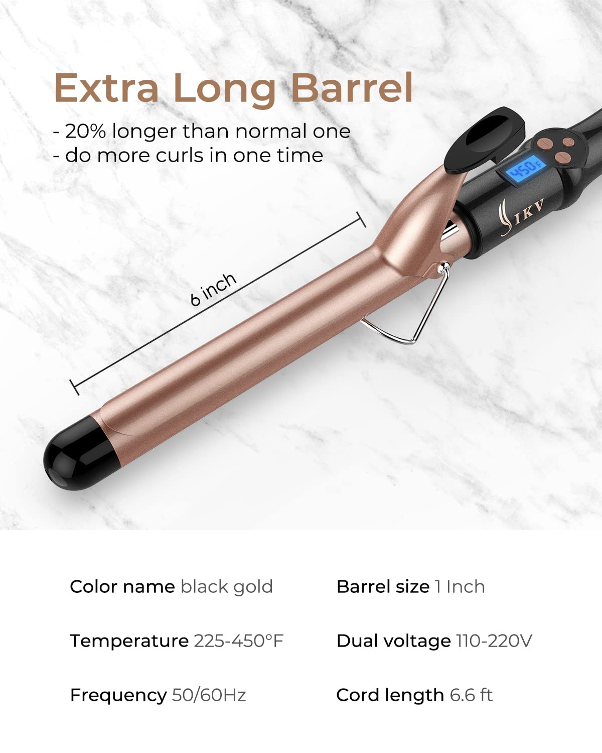 IKV dual voltage design supports travel worldwide for salon-like results.