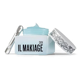 Il Makiage Power Lift bottle highlighting vegan collagen and retinol for plump skin.