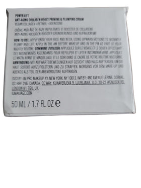 Il Makiage Power Lift packaging highlighting vegan collagen and retinol benefits.