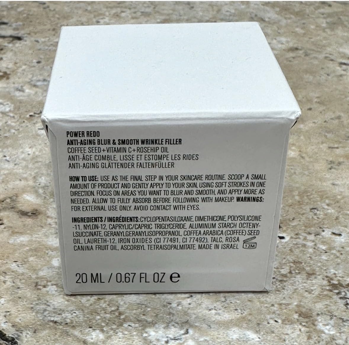 Cream swirl texture ready for smooth, quick application on skin.