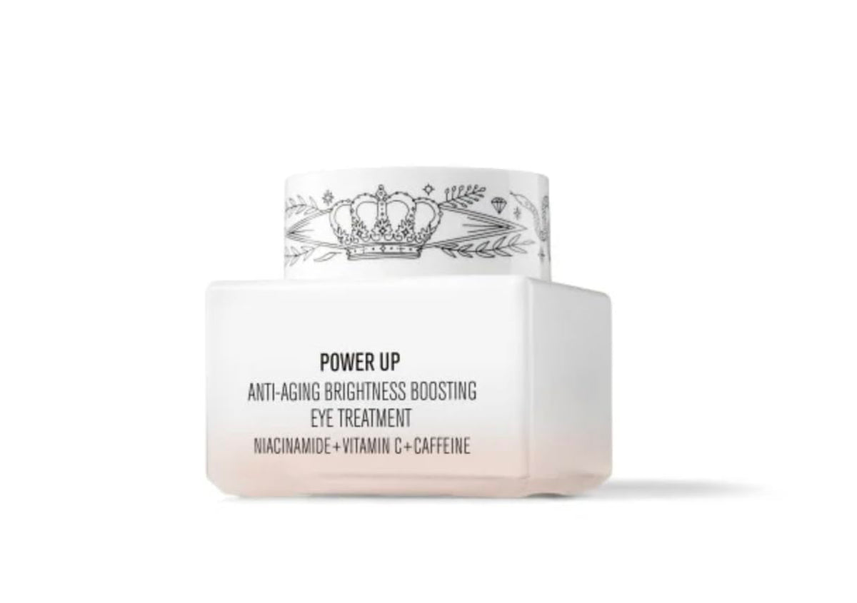 Il Makiage Power Up Eye Cream applicator close-up showing depuffing action