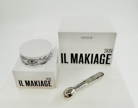 Il Makiage Power Up Eye Cream jar close-up highlighting brightening under-eye benefits