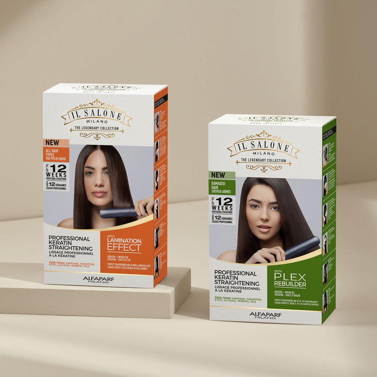 Il Salone Milano finished straight, silky hair with lasting shine
