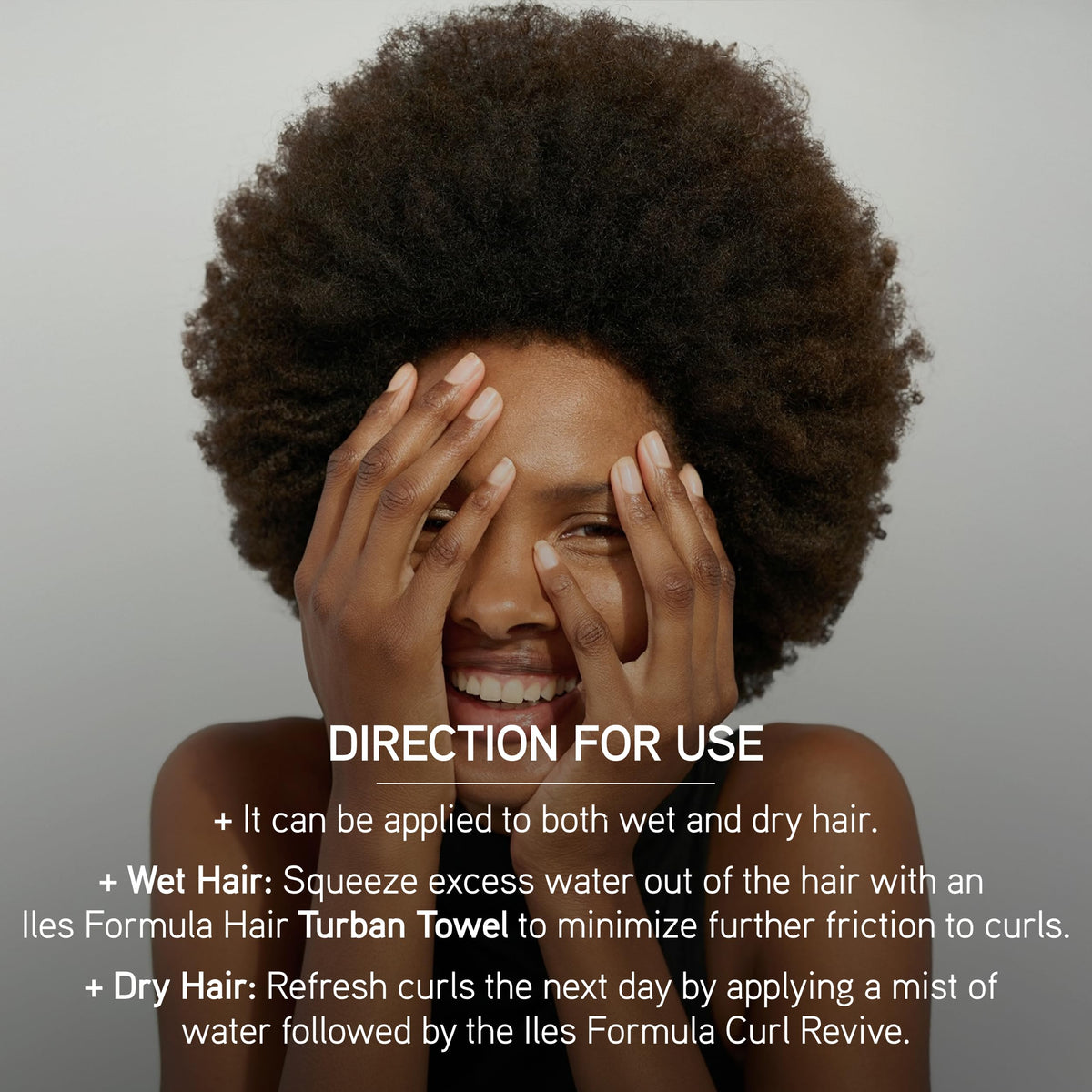 Heat protection up to 450°F shown with Curl Revive for safe styling.