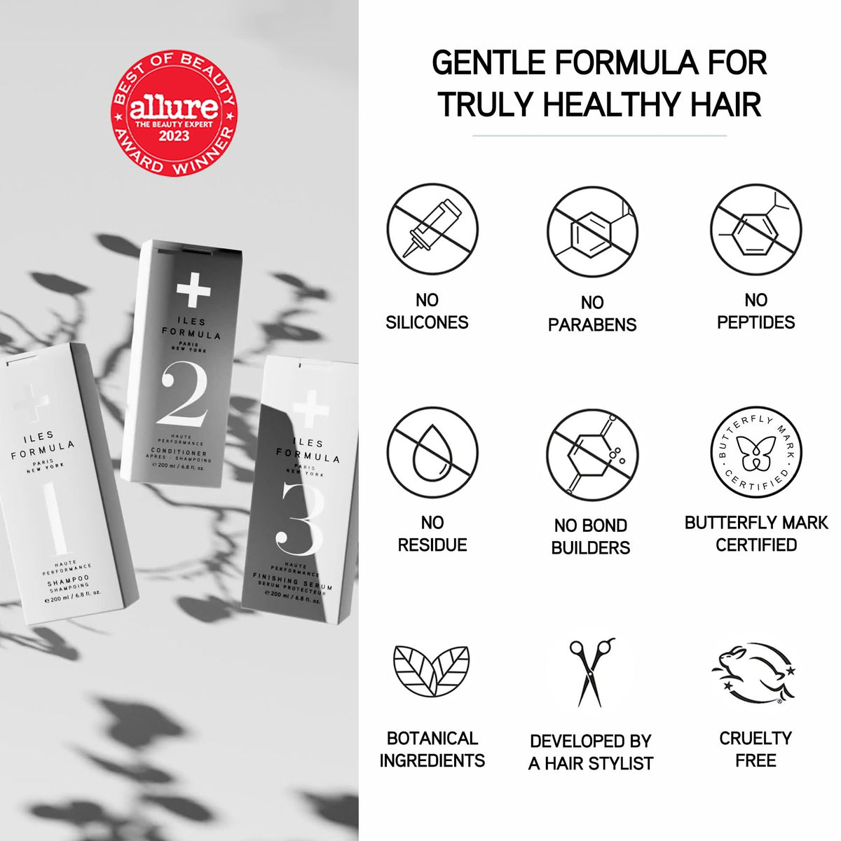 ILES FORMULA Mini Signature Hair Serum with heat protection for travel.