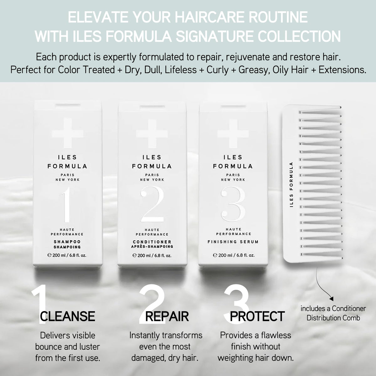 ILES FORMULA Signature Deep Repair Conditioner tube — nourishes and detangles for silkier hair.