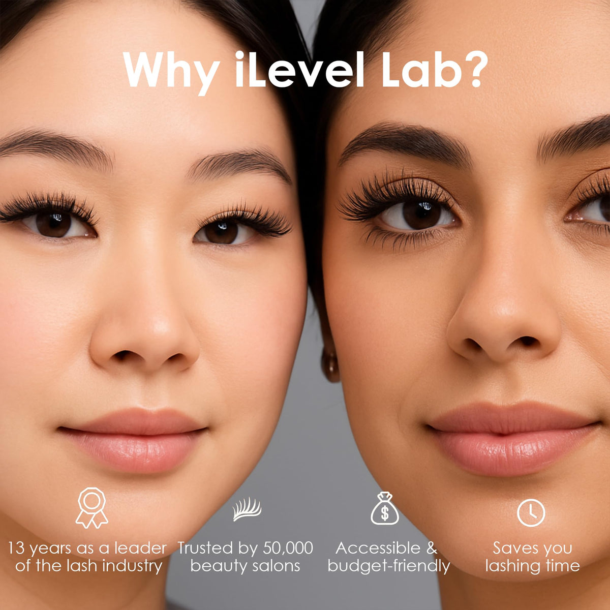 iLevel Lab black adhesive designed for professional lash applications.