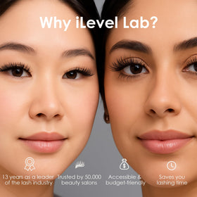 iLevel Lab black adhesive designed for professional lash applications.