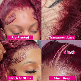 ILHILH 13x6 HD lace front ear-to-ear coverage for seamless parting.