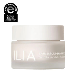 ILIA Barrier Build colloidal oatmeal ingredient focus suggests soothing protection
