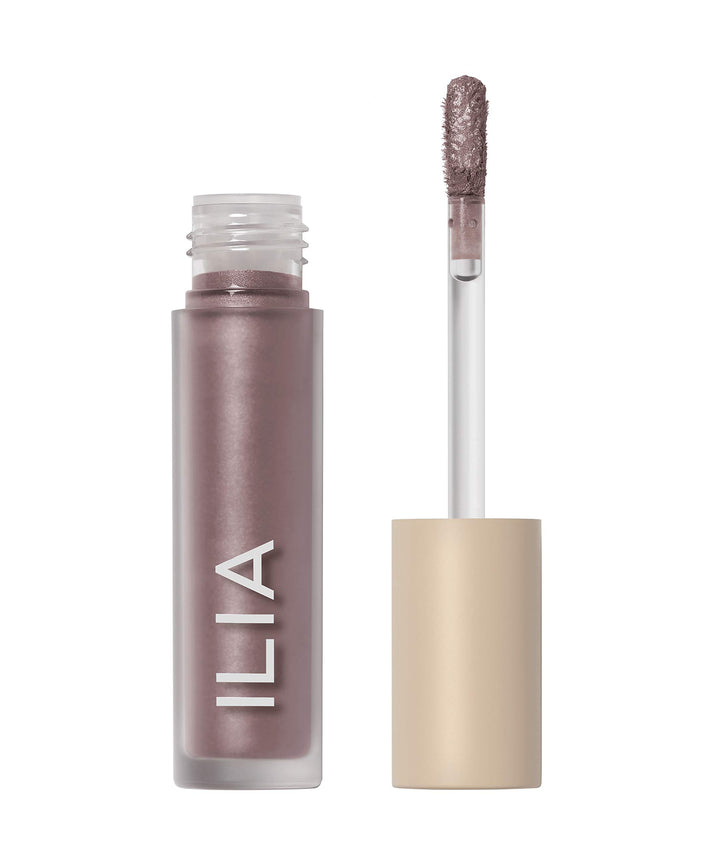 ILIA Chromatic Liquid Powder Eye Tint Dim, wand close-up for precise metallic payoff