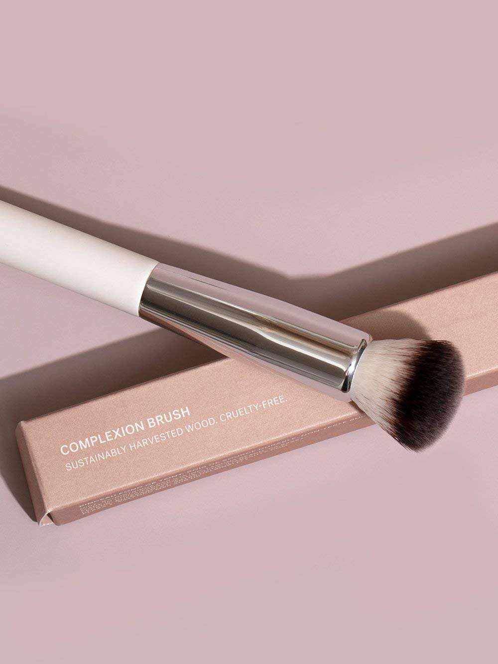 ILIA Complexion Brush cruelty-free vegan construction aligns with responsible beauty.