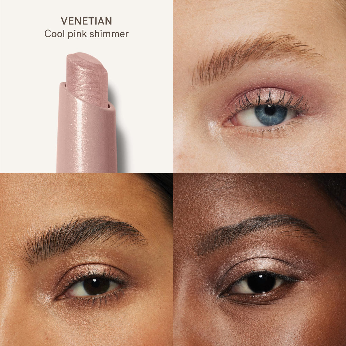 ILIA Eye Stylus Shadow Stick flat side delivers an even wash of color for quick looks