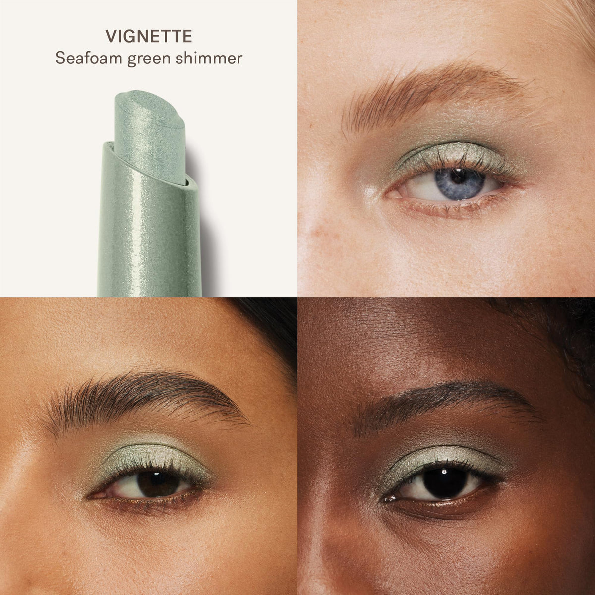 ILIA Eye Stylus Shadow Stick Seafoam Green Shimmer adds subtle, awake shimmer.