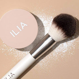 ILIA Finishing Powder Brush with dense vegan bristles for natural-looking finish