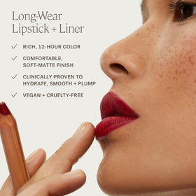 ILIA Lip Sketch Kiln offers long-lasting color with bleed resistance