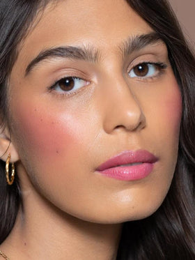 ILIA Multi-Stick with Perfecting Buff Brush shows natural finish
