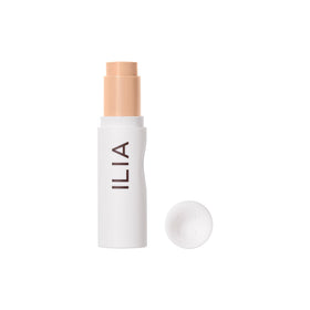 ILIA Skin Rewind Complexion Stick 11W Willow swatch for warm, weightless coverage.