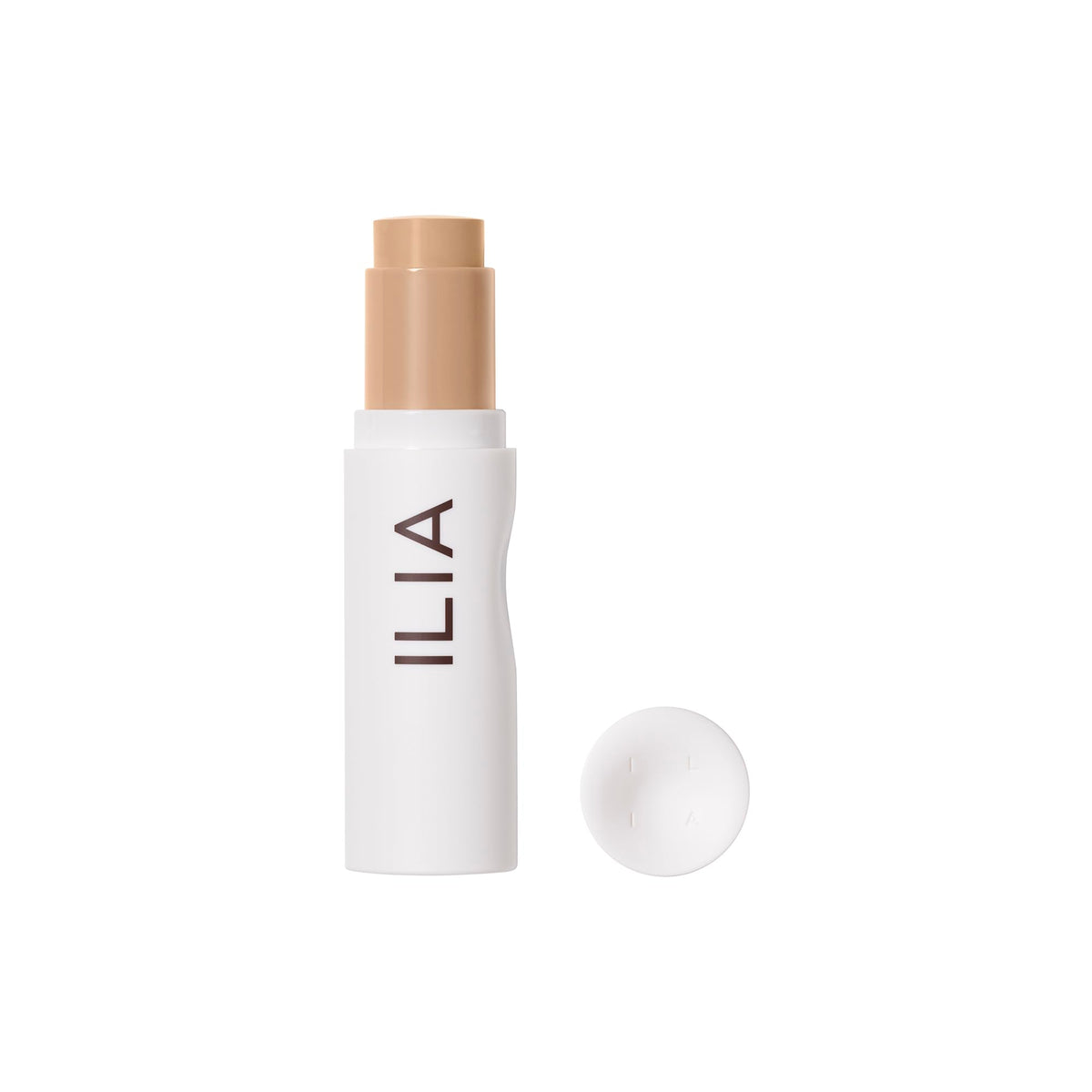 ILIA Skin Rewind Complexion Stick box shows clean beauty packaging for on the go coverage