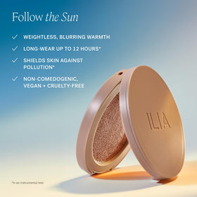 ILIA Sunshift formula with green tea and microalgae for nourishing care