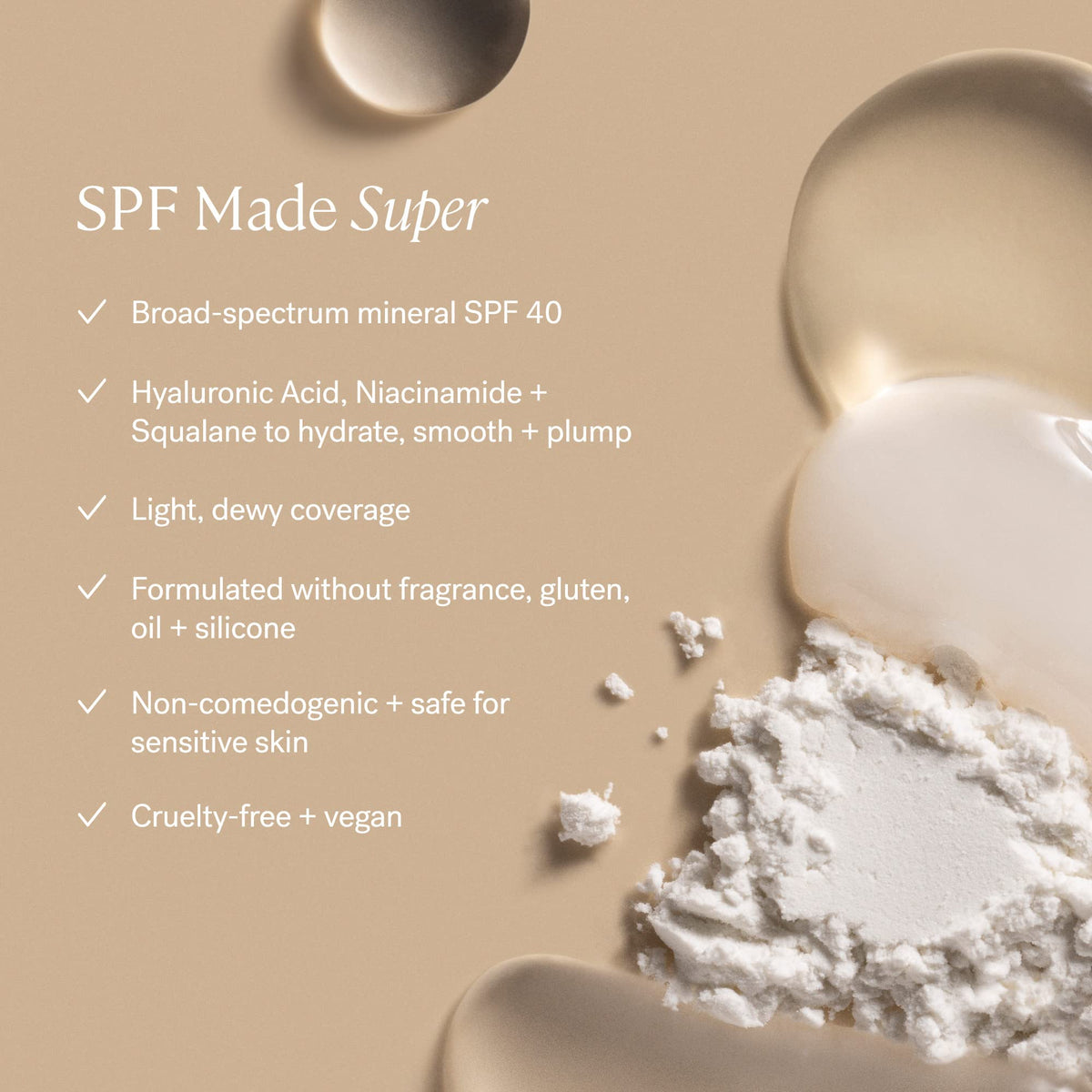 ILIA Skin Tint application steps image showcases easy one-step makeup and care.