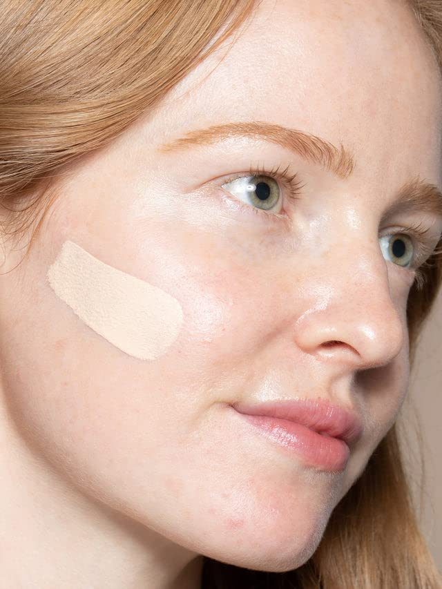 Close-up of ILIA texture revealing silky, breathable formula