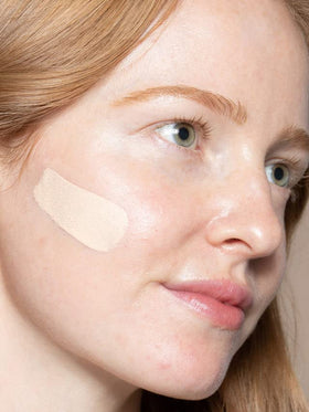 Close-up of ILIA texture revealing silky, breathable formula