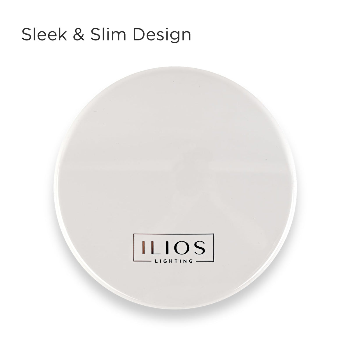 Ilios Lighting LED ring light delivers true-color illumination for accurate shade matching.