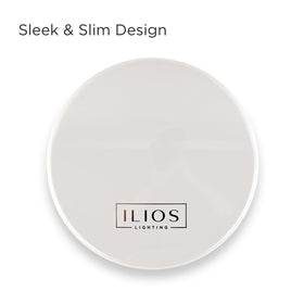 Ilios Lighting LED ring light delivers true-color illumination for accurate shade matching.