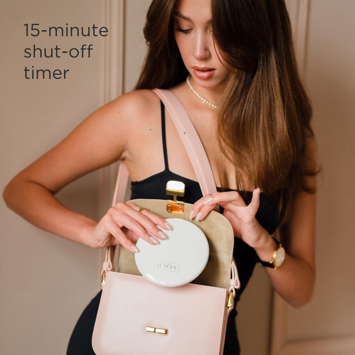 Ilios Lighting lightweight 5-inch travel mirror fits in purses and carry-ons easily.