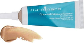 Illuminare Concealing Mineral Foundation swirls on skin for buildable natural to full coverage