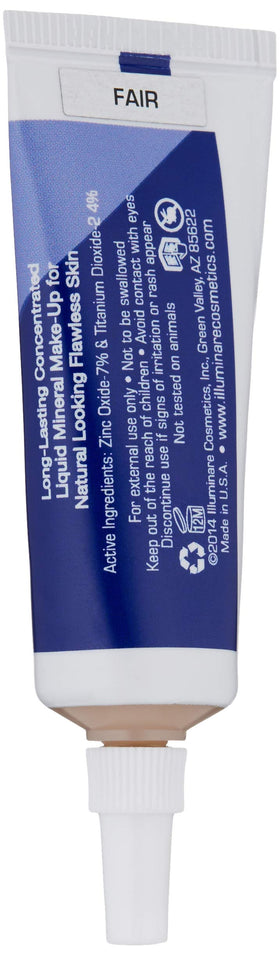 ILLUMINARÉ Florentine Fair foundation swatch showing dewy finish and buildable coverage.
