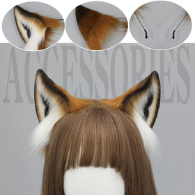 ILUFAM fox ears cosplay headband adds charm for Halloween or photos