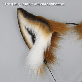 ILUFAM Halloween cosplay fox ears headband for festive looks