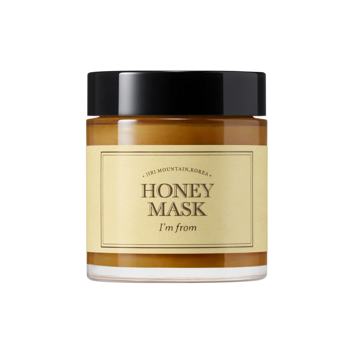I'm from Honey Beauty Mask bottle, silky texture for nourishing skin.