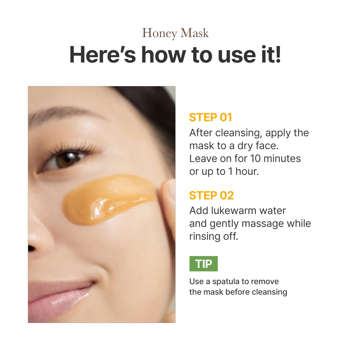 I'm From Honey Mask ingredients honey bottle highlights natural nourishment.