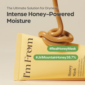 I'm From Honey Mask wash-off moment reveals easy rinse without residue.