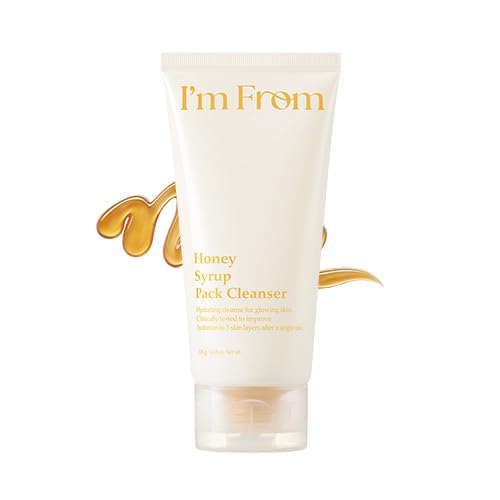 I'm From Honey Syrup Pack Cleanser bottle front view for easy daily cleansing.