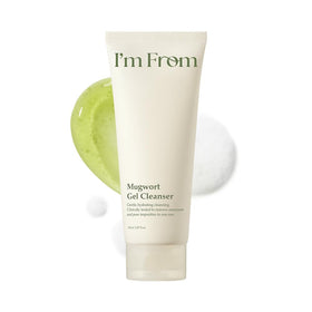 I'm from Mugwort Gel Cleanser bottle 150ml highlights gentle cleansing for sensitive skin.