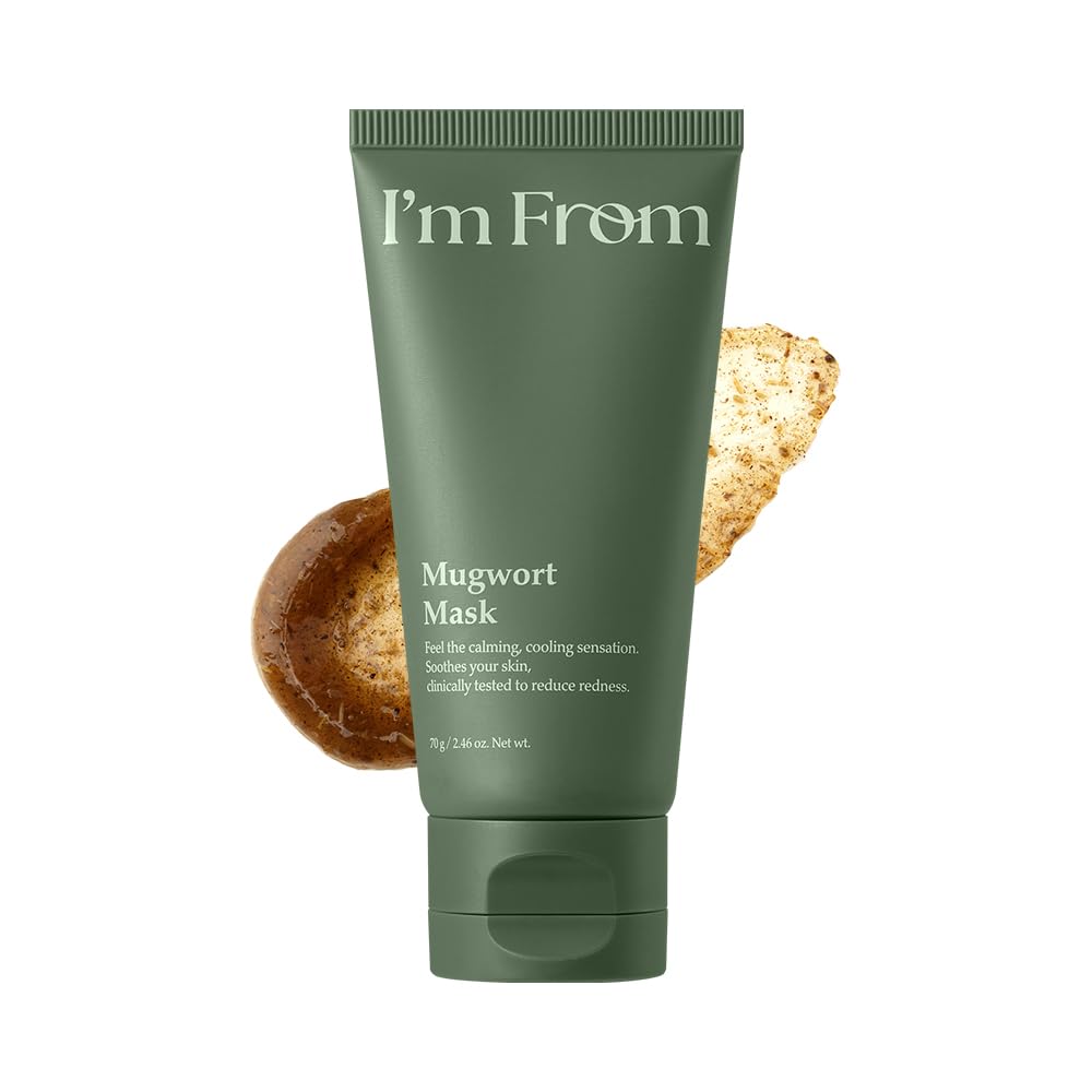 I'm From Mugwort Mask jar shows the calming formula for sensitive skin.
