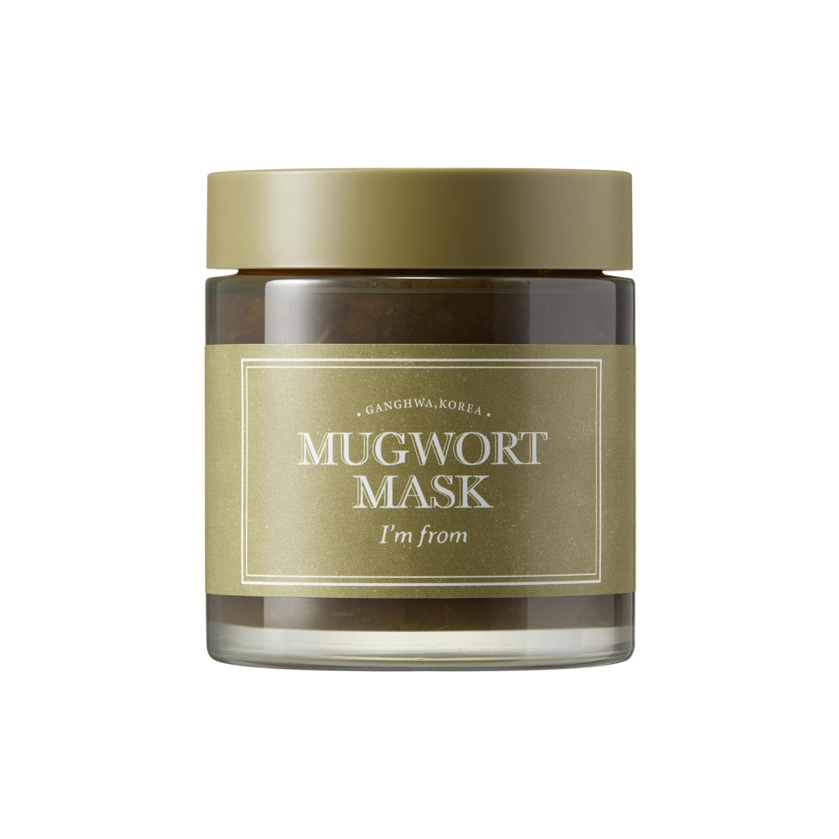 I'm From Mugwort Mask jar shows calming, detoxifying formula for sensitive skin.