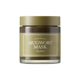 I'm From Mugwort Mask jar shows calming, detoxifying formula for sensitive skin.
