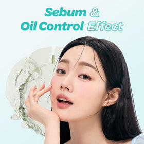Under-eye setting with I'M MEME Oil Cut Pact to reduce shine
