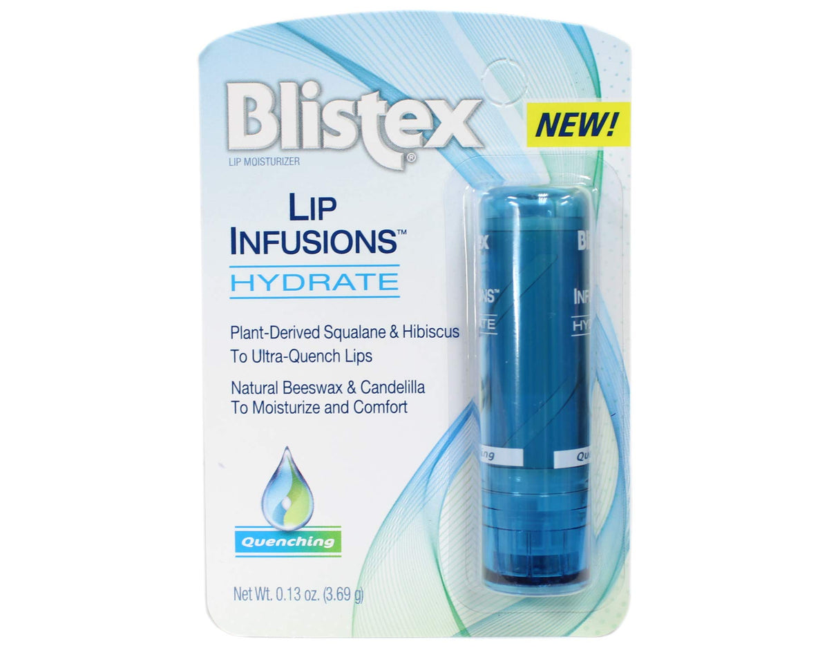 Blistex Lip Infusions Hydrate Lip Moisturizer 0.13 oz – 6 Pack | Ultra-Quench Lips