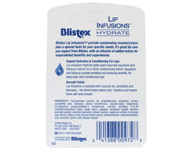 Blistex Lip Infusions Hydrate Lip Moisturizer 0.13 oz – 6 Pack | Ultra-Quench Lips
