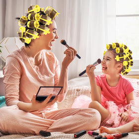 WillBond 141 Pieces Hair Rollers Set – 60 Plastic Rollers in 6 Sizes