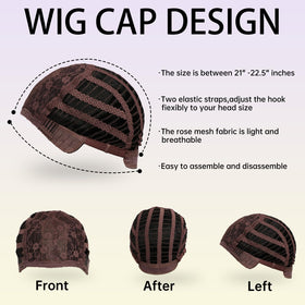 SeclitWu 22-Inch Retro Black Mullet Wig – Wolf Cut with Bangs, Heat-Resistant Synthetic